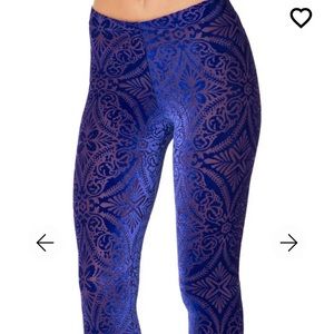 BURNED VELVET BLURPLE LEGGINGS